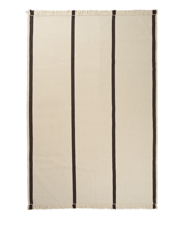 Calm Kelim Rug - Ferm Living Rugs - 200 x 300 - Off - white/Coffee - HORNE