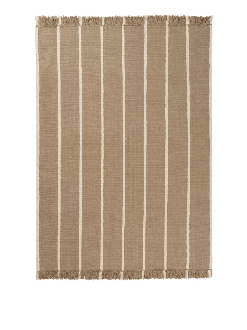Calm Kelim Rug - Ferm Living Rugs - 200 x 300 - Off - white/Coffee - HORNE