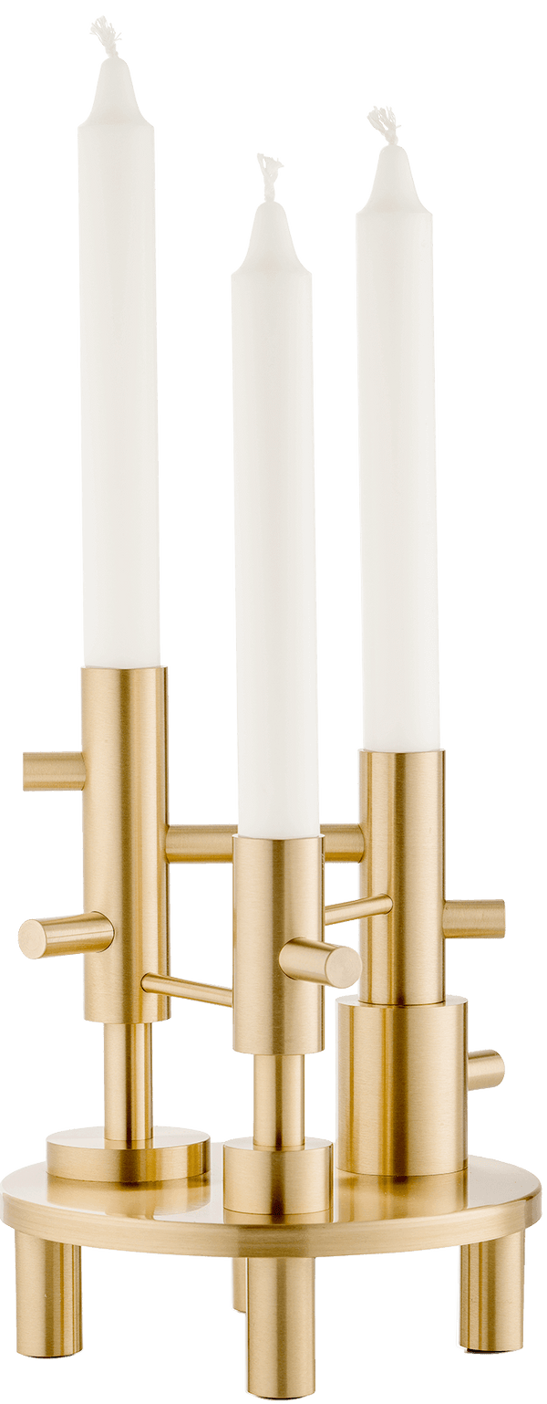 Candleholder Large - Fritz Hansen Candle Holders - Lacquered Brass - HORNE