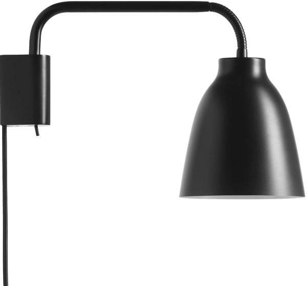 Caravaggio Read Wall Lamp - Fritz Hansen Table + Task - Black - HORNE