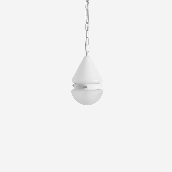 Cardinal Hemisphere Pendant Small - Workstead - Ceiling Lights - Matte Black Enamel - 24" OAH - HORNE