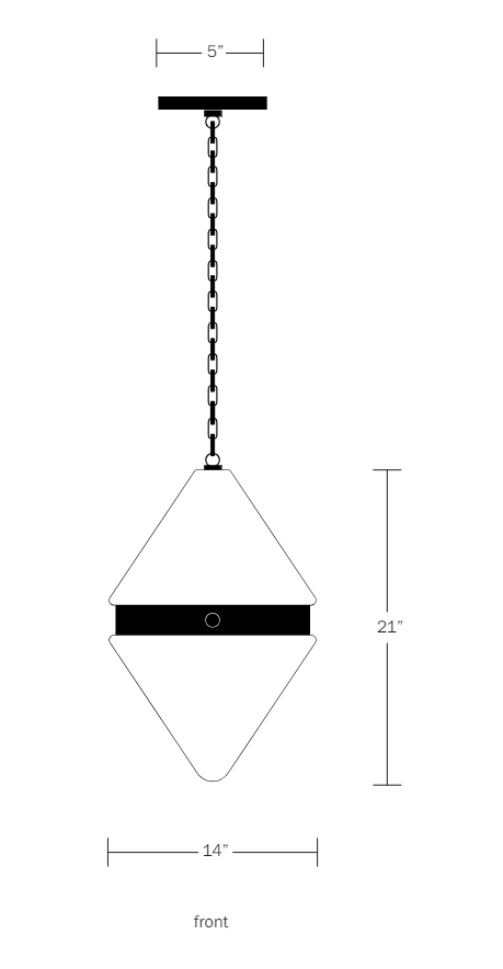 Cardinal Pendant Large - Workstead - Ceiling Lights - Clay - 24