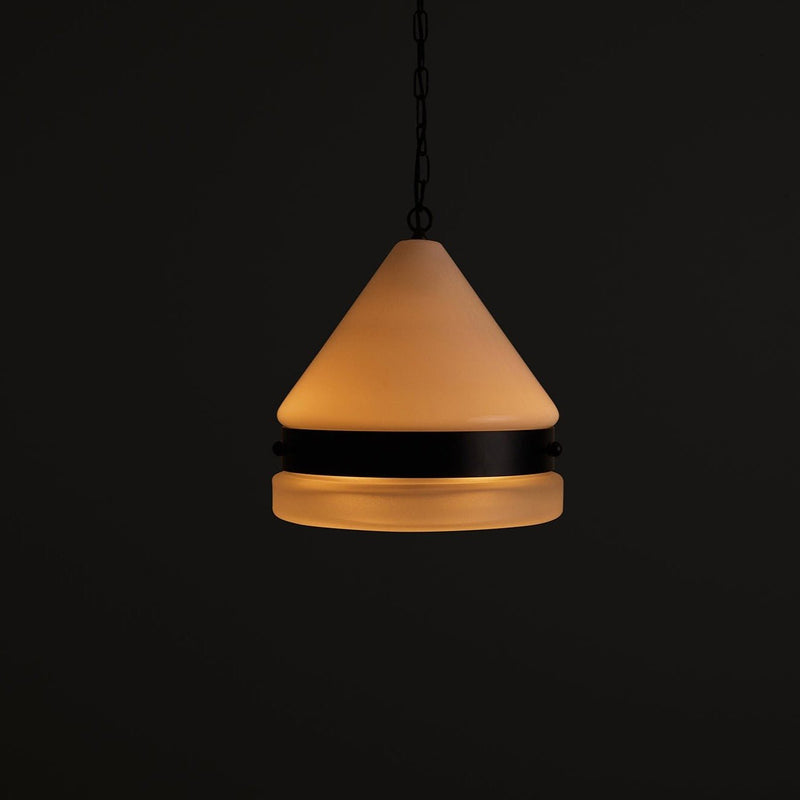 Cardinal Slab Pendant Large - Workstead - Ceiling Lights - Matte Black Enamel - 24