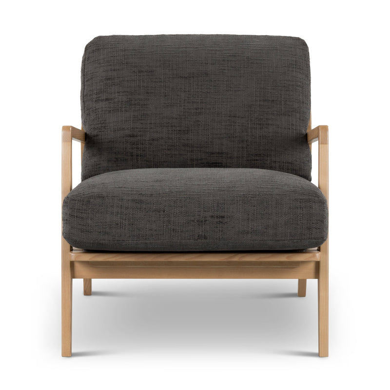 Carmelo Upholstered Accent Chair - Urbia Sofas - Oak - Black - HORNE