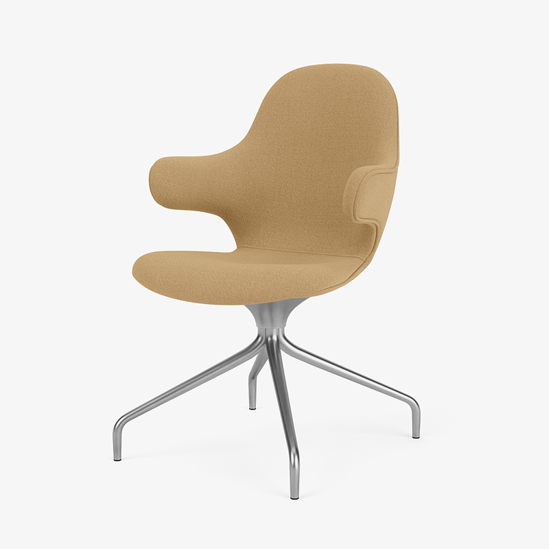 Catch Armchair - 4 - Star Swivel Base - &Tradition Chairs - Remix 0123 - Polished Aluminum - HORNE