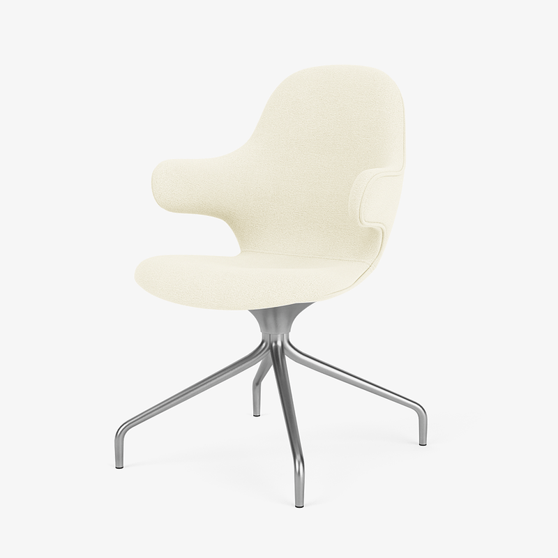 Catch Armchair - 4 - Star Swivel Base - &Tradition Chairs - Remix 0123 - Polished Aluminum - HORNE