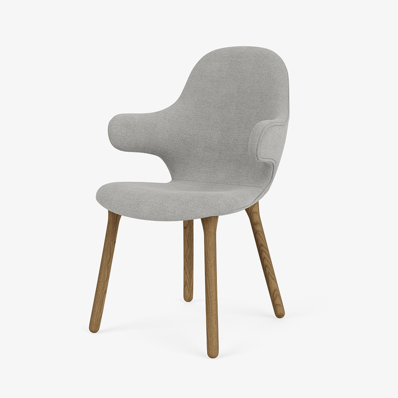 Catch Armchair - Wood Base - &Tradition Chairs - Remix 0123 - Black Lacquered Oak - HORNE