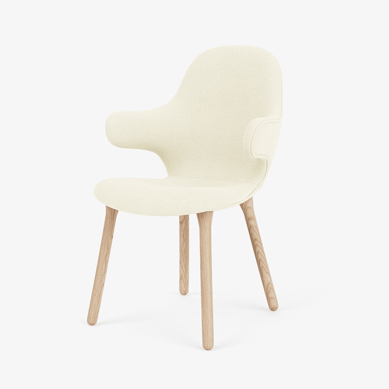 Catch Armchair - Wood Base - &Tradition Chairs - Remix 0123 - Black Lacquered Oak - HORNE