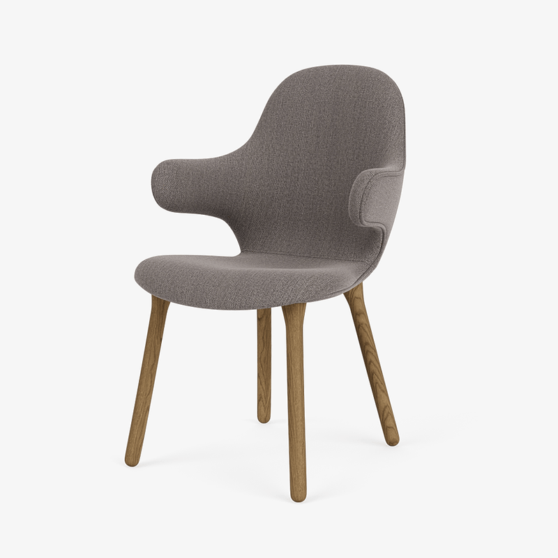 Catch Armchair - Wood Base - &Tradition Chairs - Remix 0123 - Black Lacquered Oak - HORNE