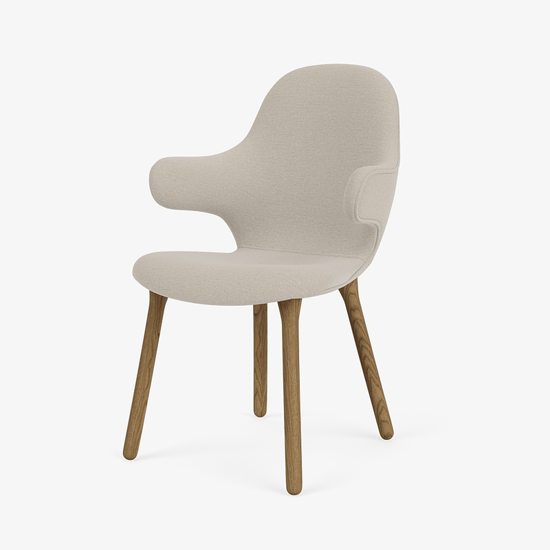 Catch Armchair - Wood Base - &Tradition Chairs - Remix 0123 - Black Lacquered Oak - HORNE