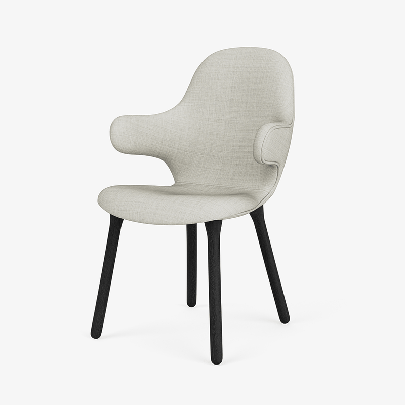 Catch Armchair - Wood Base - &Tradition Chairs - Remix 0123 - Black Lacquered Oak - HORNE