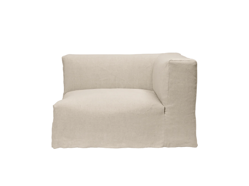 Catena Sofa Armrest Right - S401 - Ferm Living Sofas - Rich Linen - Natural - HORNE