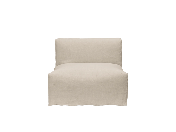 Catena Sofa Center - S100 - Ferm Living Sofas - Loose Drape - Natural - HORNE