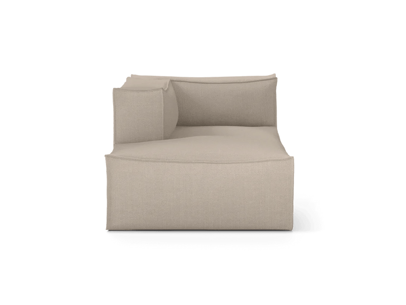 Catena Sofa Chaise Longue Left - L600 - Ferm Living Sofas - Cotton Linen - Natural - HORNE