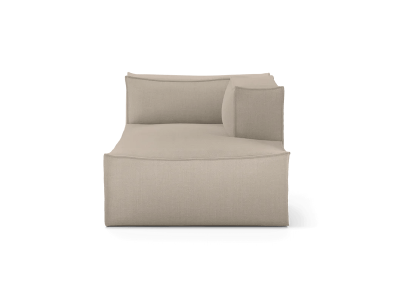 Catena Sofa Chaise Longue Right - L601 - Ferm Living Sofas - Cotton Linen - Natural - HORNE
