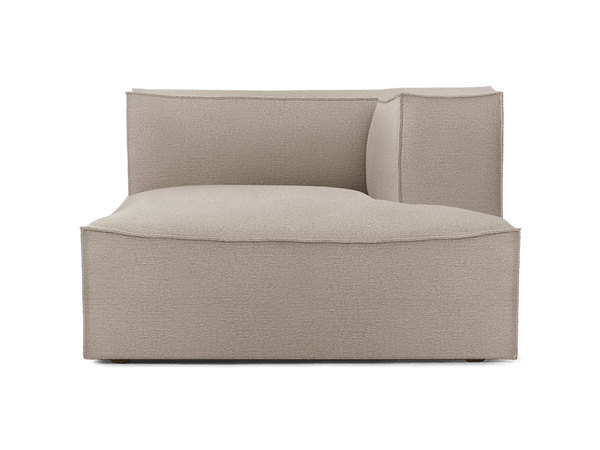 Catena Sofa Chaise Longue Right - L601 - Ferm Living Sofas - Cotton Linen - Natural - HORNE