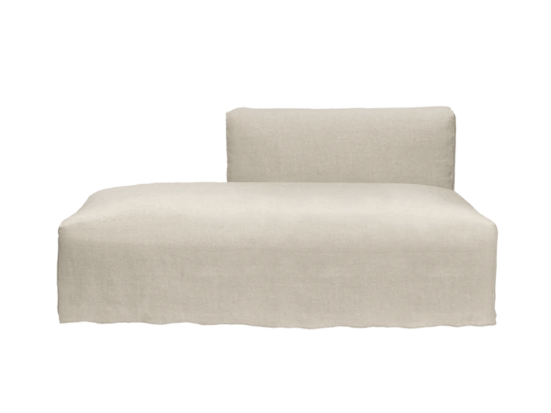 Catena Sofa Open End Left - L300 - Ferm Living Sofas - Cotton Linen - Natural - HORNE