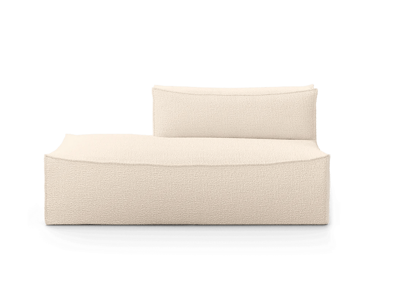 Catena Sofa Open End Left - L300 - Ferm Living Sofas - Cotton Linen - Natural - HORNE