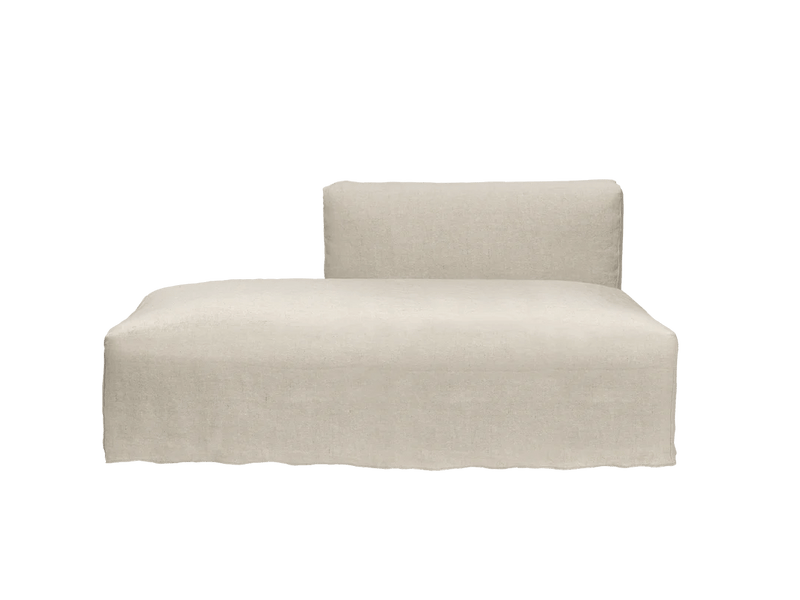 Catena Sofa Open End Left - S300 - Ferm Living Sofas - Loose Drape - Natural - HORNE