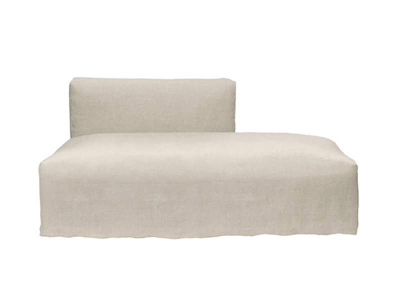 Catena Sofa Open End Right - L301 - Ferm Living Sofas - Cotton Linen - Natural - HORNE