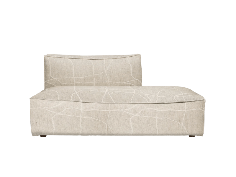 Catena Sofa Open End Right - S301 - Ferm Living Sofas - Cotton Linen - Natural - HORNE