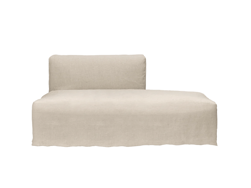 Catena Sofa Open End Right - S301 - Ferm Living Sofas - Cotton Linen - Natural - HORNE