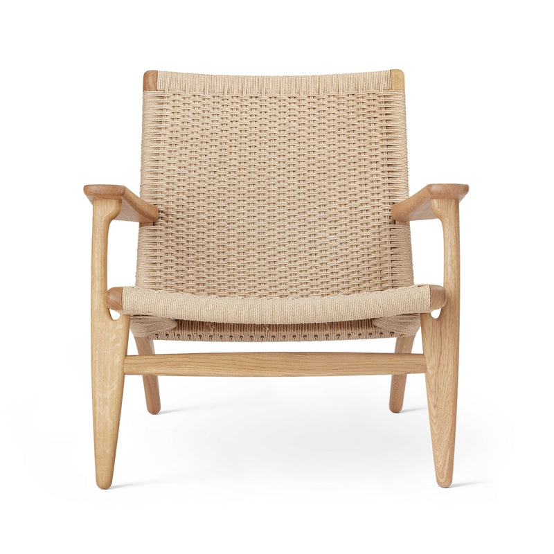 CH25 Lounge Chair - Carl Hansen & Son Chairs - Oiled Oak/ Natural Paper Cord - HORNE