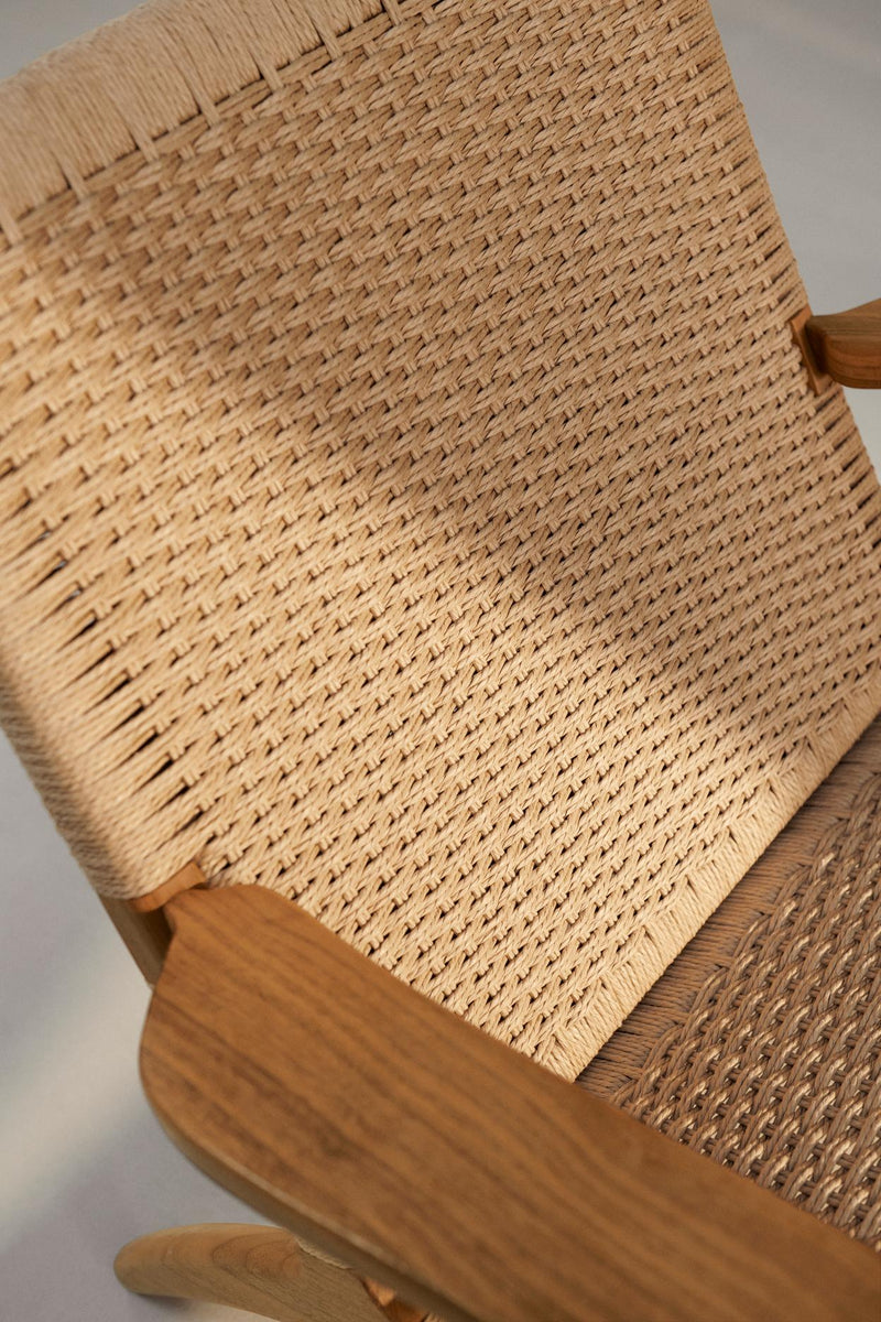 CH25 Lounge Chair - Carl Hansen & Son Chairs - Oiled Oak/ Natural Paper Cord - HORNE