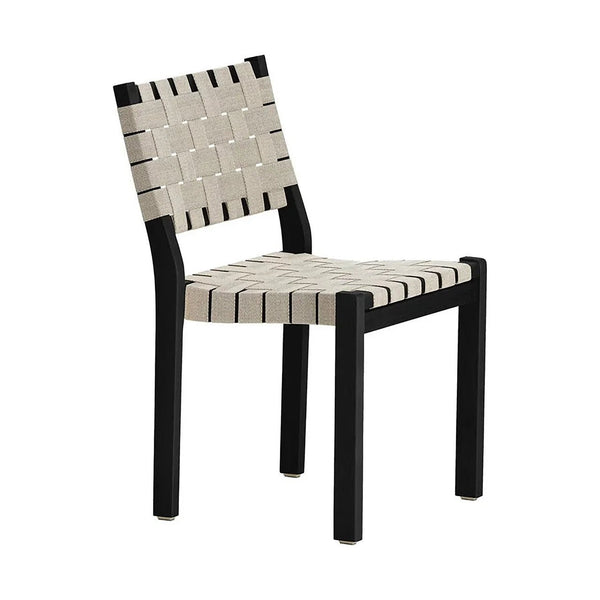 Chair 611 - Black Lacquered - Artek Chairs - Brown - Black - HORNE