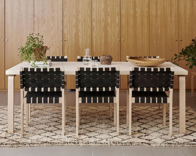 Chair 611 - Natural Lacquered - Artek - Chairs - Black - HORNE