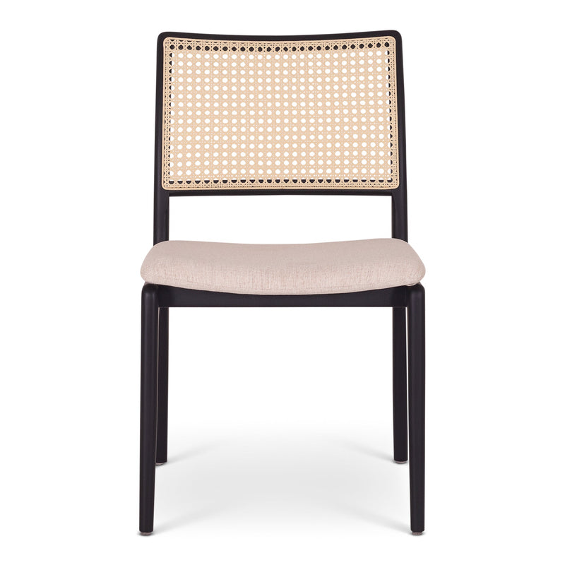 Charlotte Cane Side Chair - Urbia Chairs - Medley Ivory Ebano Natural - HORNE