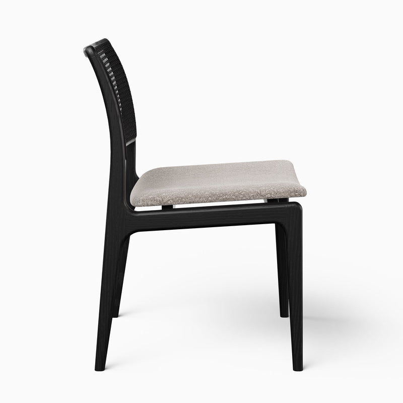 Charlotte Cane Side Chair - Urbia Chairs - Medley Ivory Ebano Natural - HORNE