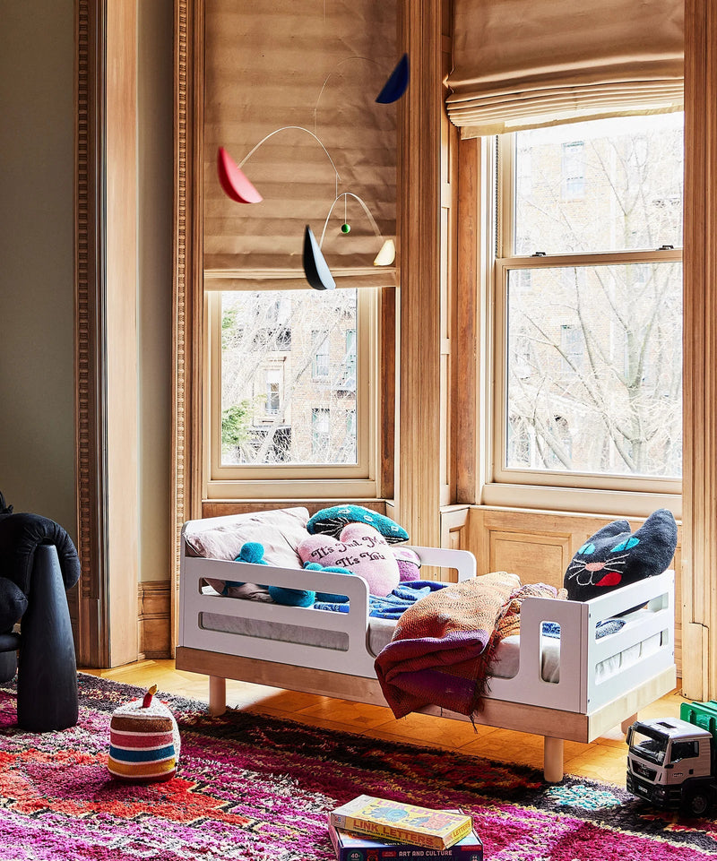 Classic Toddler Bed - Oeuf Kids + Baby - White/Birch - HORNE