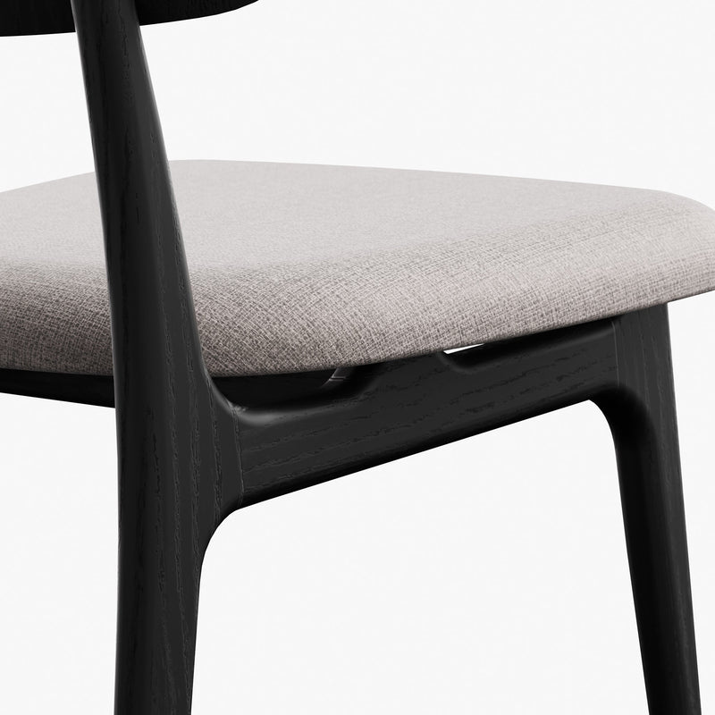 Claudia Side Chair - Urbia Chairs - Harvest Jute Ebano - HORNE