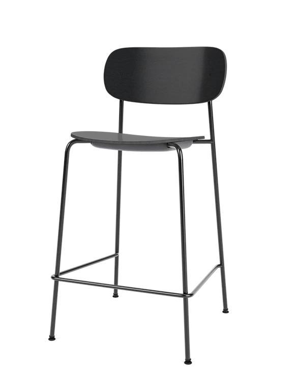 Co Counter Chair - Un - Upholstered - Audo Copenhagen Chairs - Dark Stained Oak - HORNE