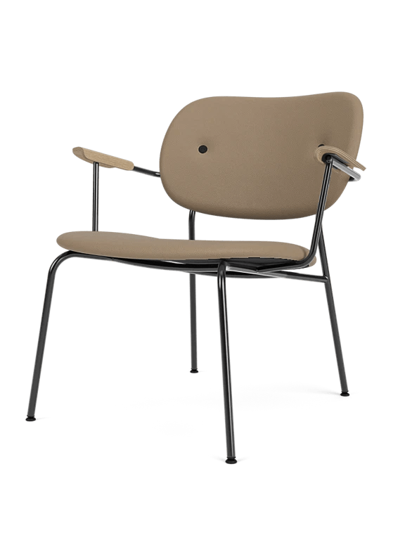 Co Lounge Chair - Fully Upholstered - Audo Copenhagen Chairs - Black Oak | Re - wool 0198 - HORNE