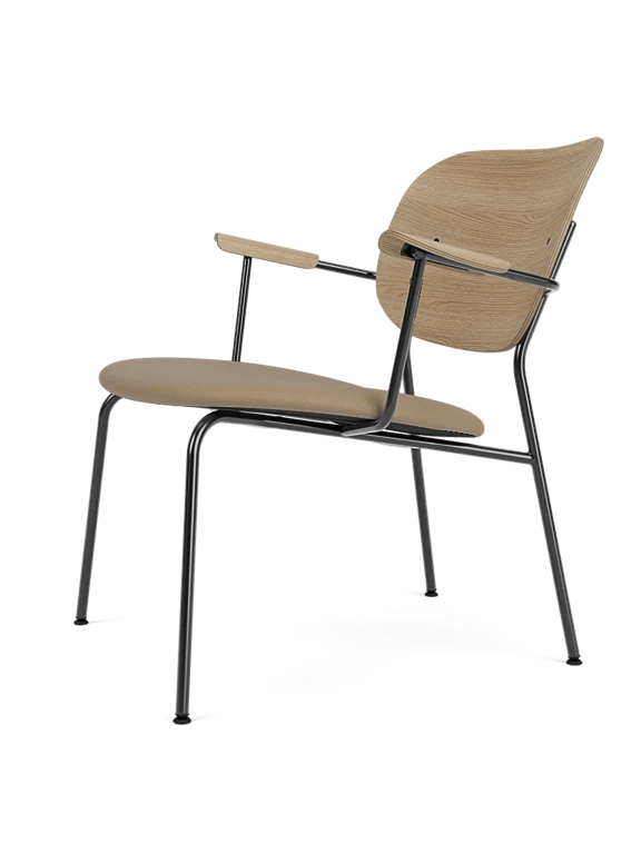 Co Lounge Chair - Seat Upholstered - Audo Copenhagen Chairs - Natural Oak | Sierra 1611 - HORNE
