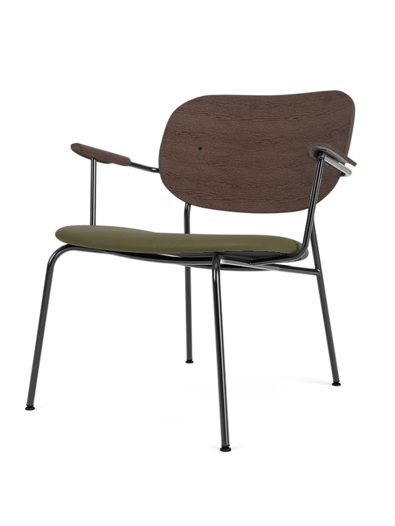 Co Lounge Chair - Seat Upholstered - Audo Copenhagen Chairs - Black Oak | Re - wool 0198 - HORNE