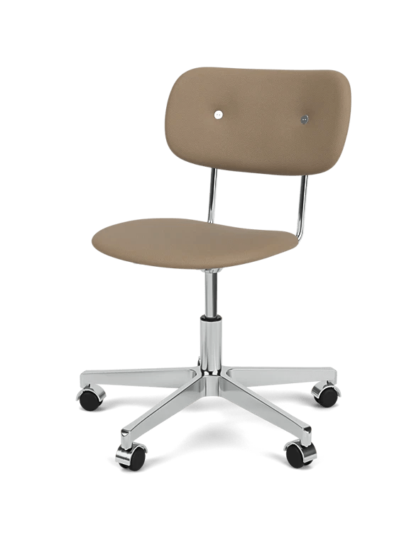 Co Task Chair - Fully Upholstered - Audo Copenhagen Chairs - With Arms - Dark Stained Oak/Sierra 0441 - HORNE