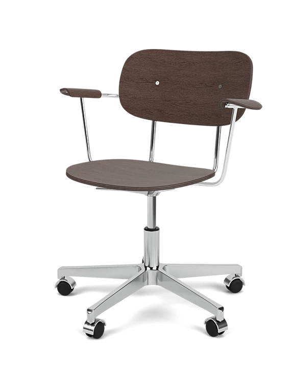 Co Task Chair - Un - Upholstered - Audo Copenhagen Chairs - Without armrests - Natural Oak - Black aluminium - HORNE