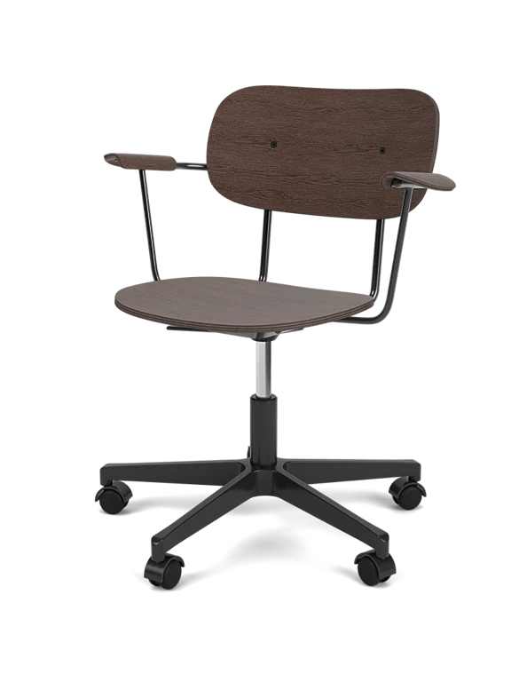 Co Task Chair - Un - Upholstered - Audo Copenhagen Chairs - Without armrests - Natural Oak - Black aluminium - HORNE