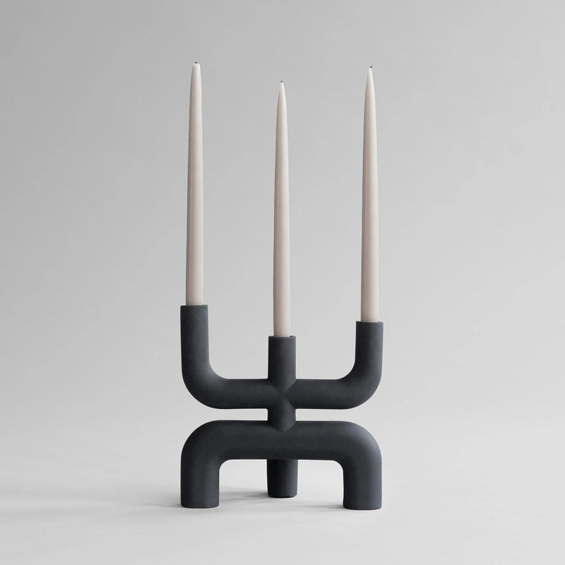 Cobra Candle Holder - 101 Copenhagen Candle Holders - Black - HORNE