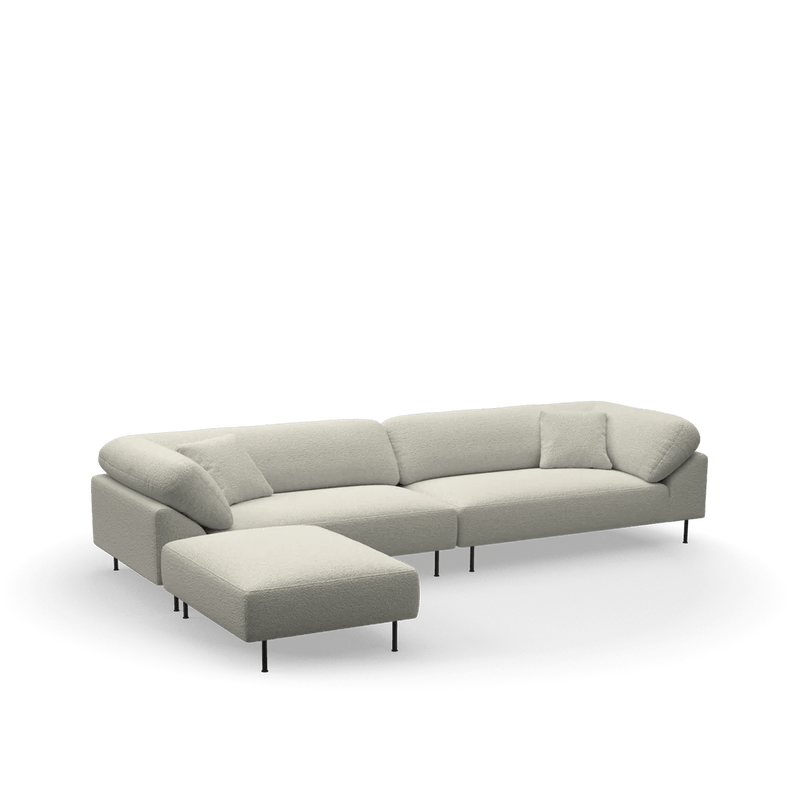 Collar Sectional 3 - Nevotex Barnum 24 - Woud Sofas - Nevotex Barnum - 24 Lana - HORNE