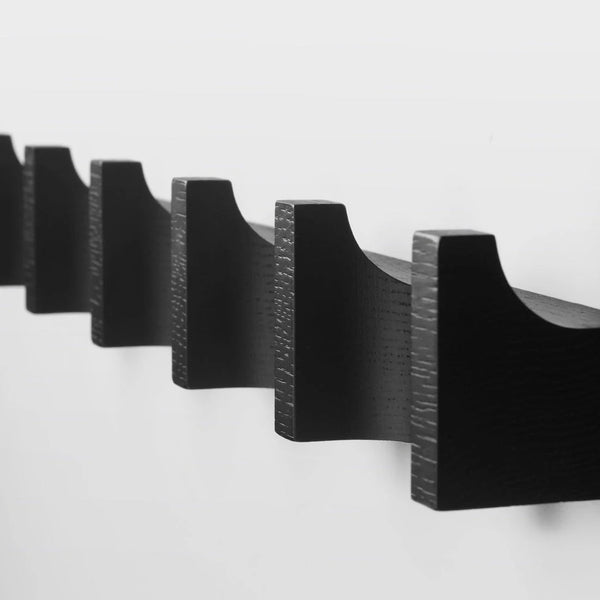 Column Coat Rack L - Kristina Dam Coat + Key Racks - Black Lacquered Oak - HORNE