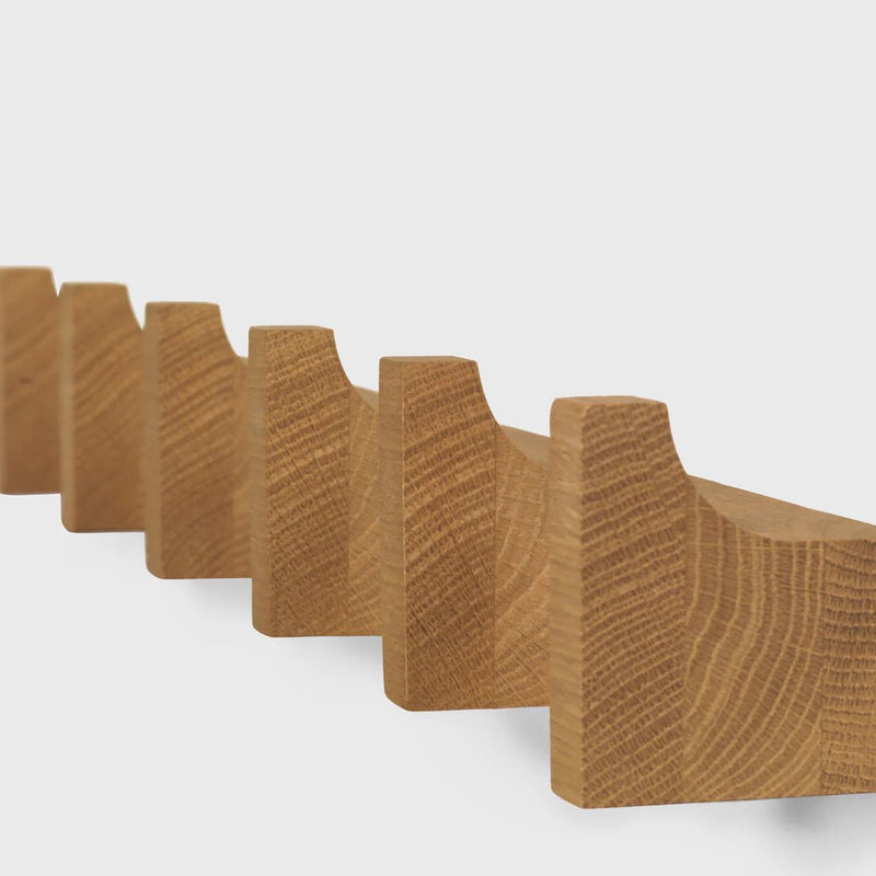 Column Coat Rack L - Kristina Dam Coat + Key Racks - Warm Oiled Oak - HORNE