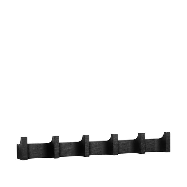 Column Coat Rack L - Kristina Dam Coat + Key Racks - Black Lacquered Oak - HORNE