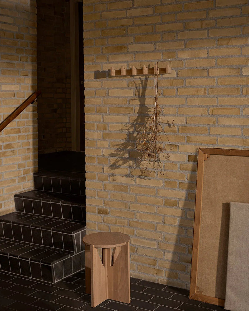 Column Coat Rack L - Kristina Dam Coat + Key Racks - Warm Oiled Oak - HORNE