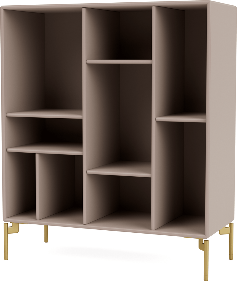 Compile Decorative Shelf - With Legs - Montana - Shelving - Anthracite - Matte Chrome - HORNE