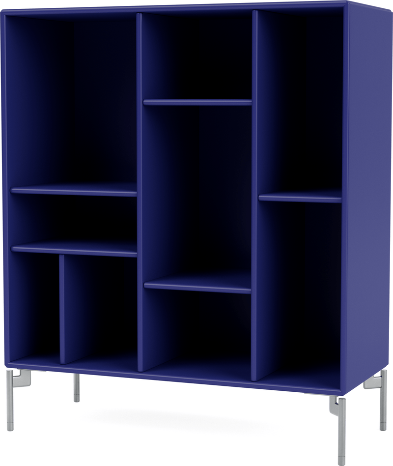 Compile Decorative Shelf - With Legs - Montana - Shelving - Anthracite - Matte Chrome - HORNE