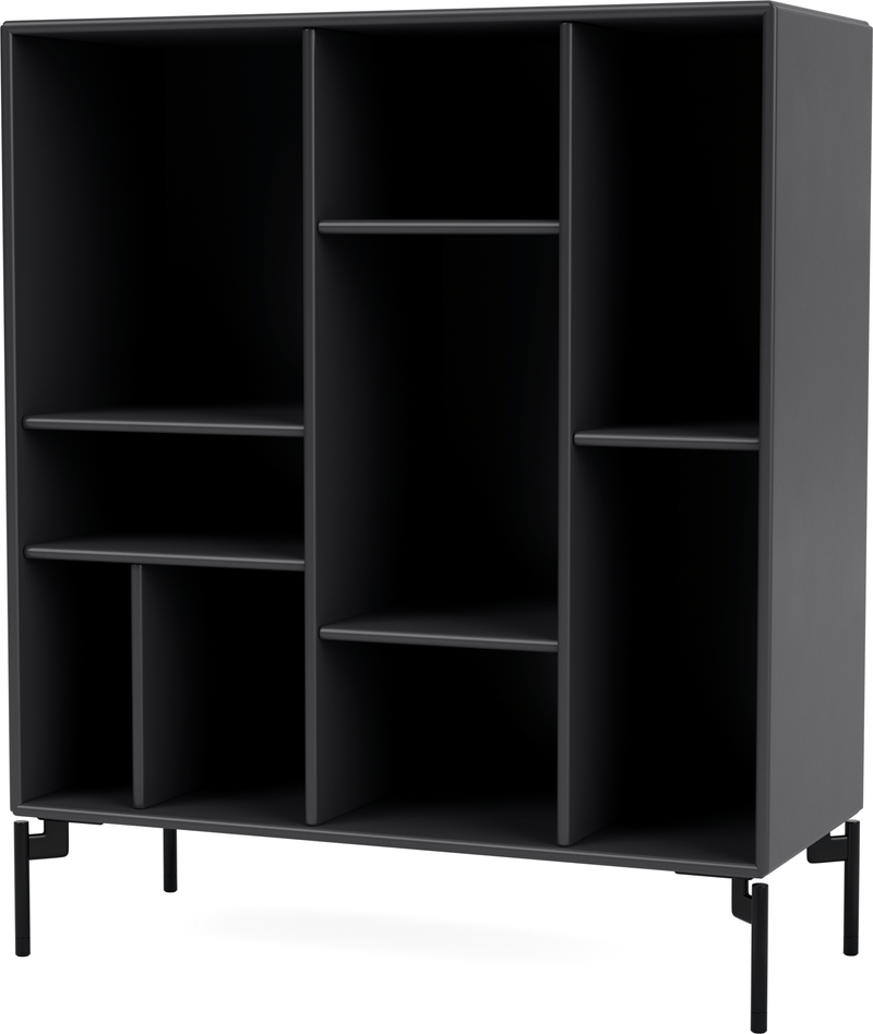 Compile Decorative Shelf - With Legs - Montana - Shelving - Anthracite - Matte Chrome - HORNE